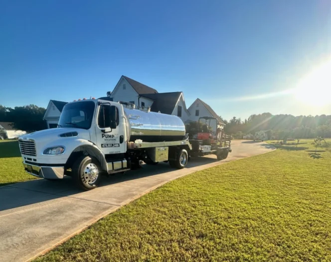 PumpIT service truck under sunrise